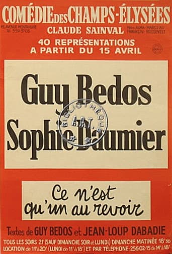 Watch Guy Bedos & Sophie Daumier - Ce n'est qu'un au revoir free online